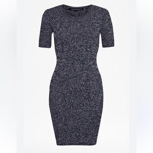 French Connection Charcoal Long Sleeve Dress